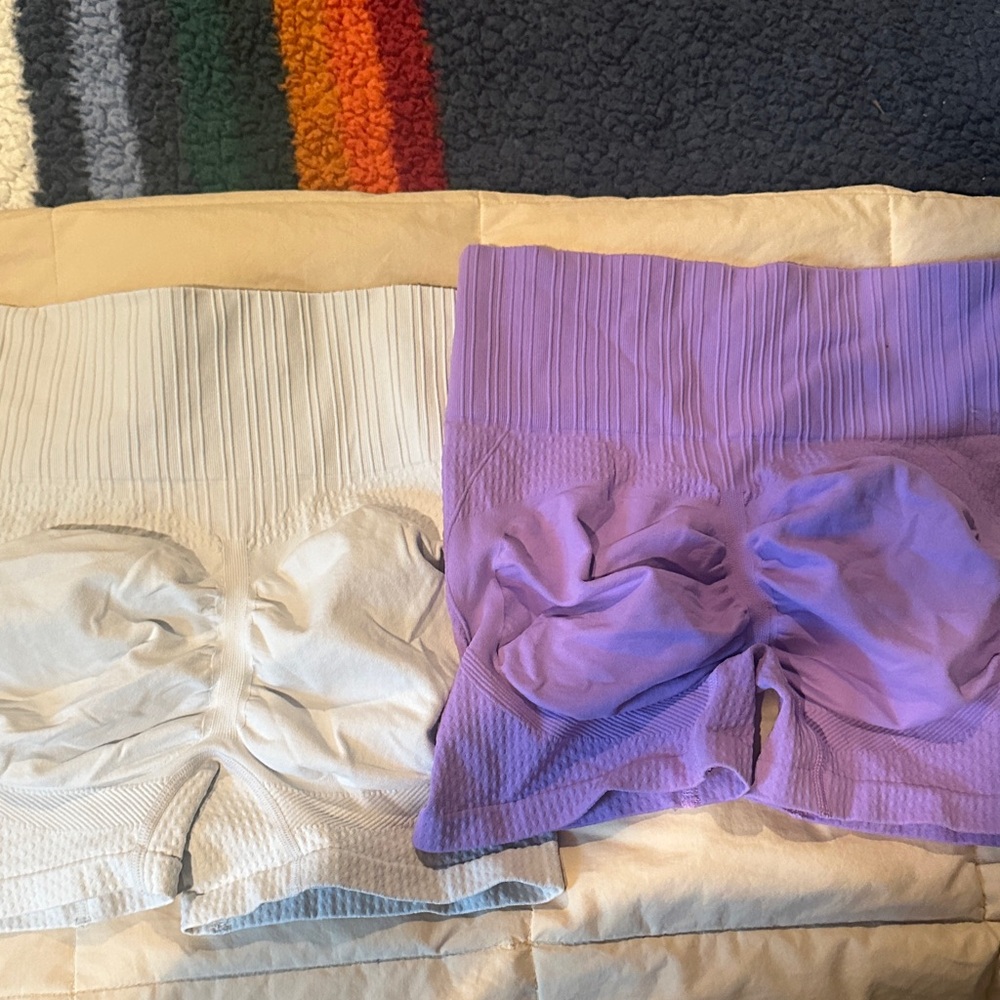 4 pack of Booty shaping Ribbed Shorts